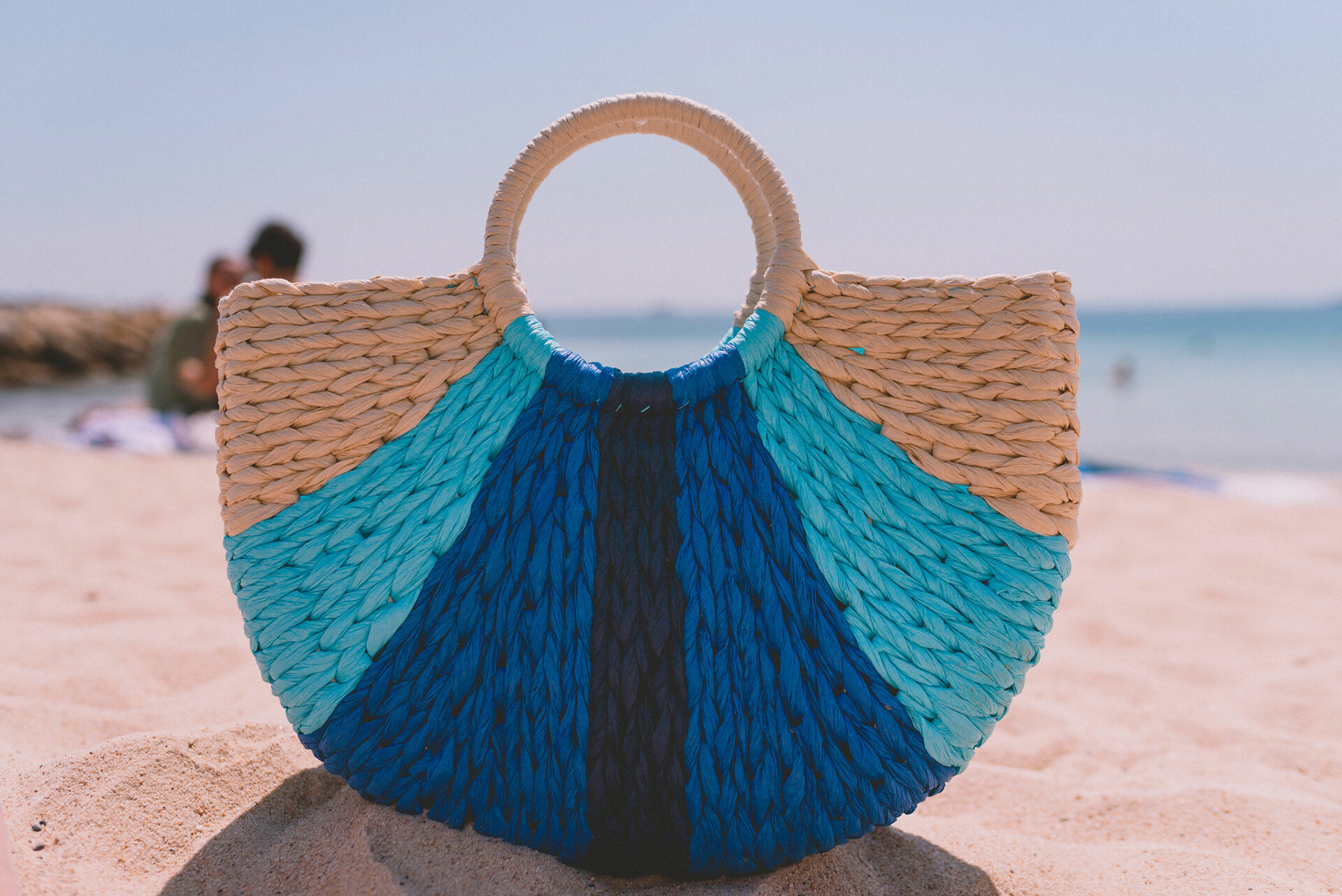 Panier tissé pour la plage, marque La Fiancée