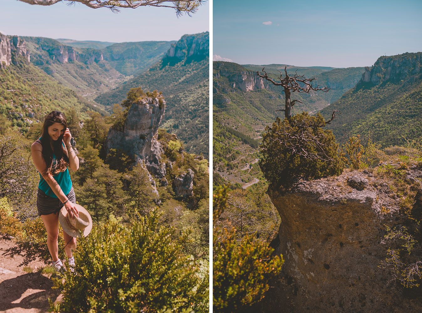 Le balcon du vertige des corniches du Méjean