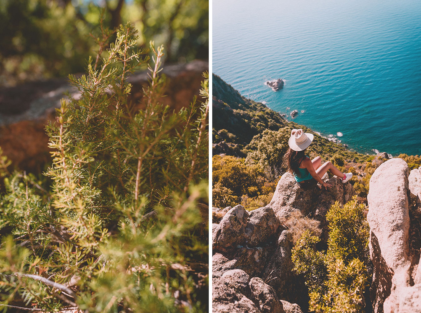 vue rando tète de chien calanques de Piana